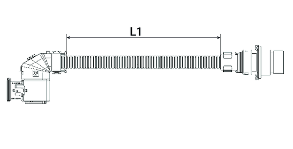 Adapter (electr.) for cable